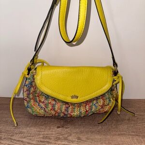 Juicy Couture | Vintage Multicolor Woven Straw Crossbody Bag